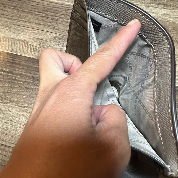 Michael Kors Grey Trifold Wallet - Picture 8 of 11